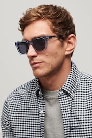 Superdry Blue SDR Garritsen Sunglasses - Image 1 of 5