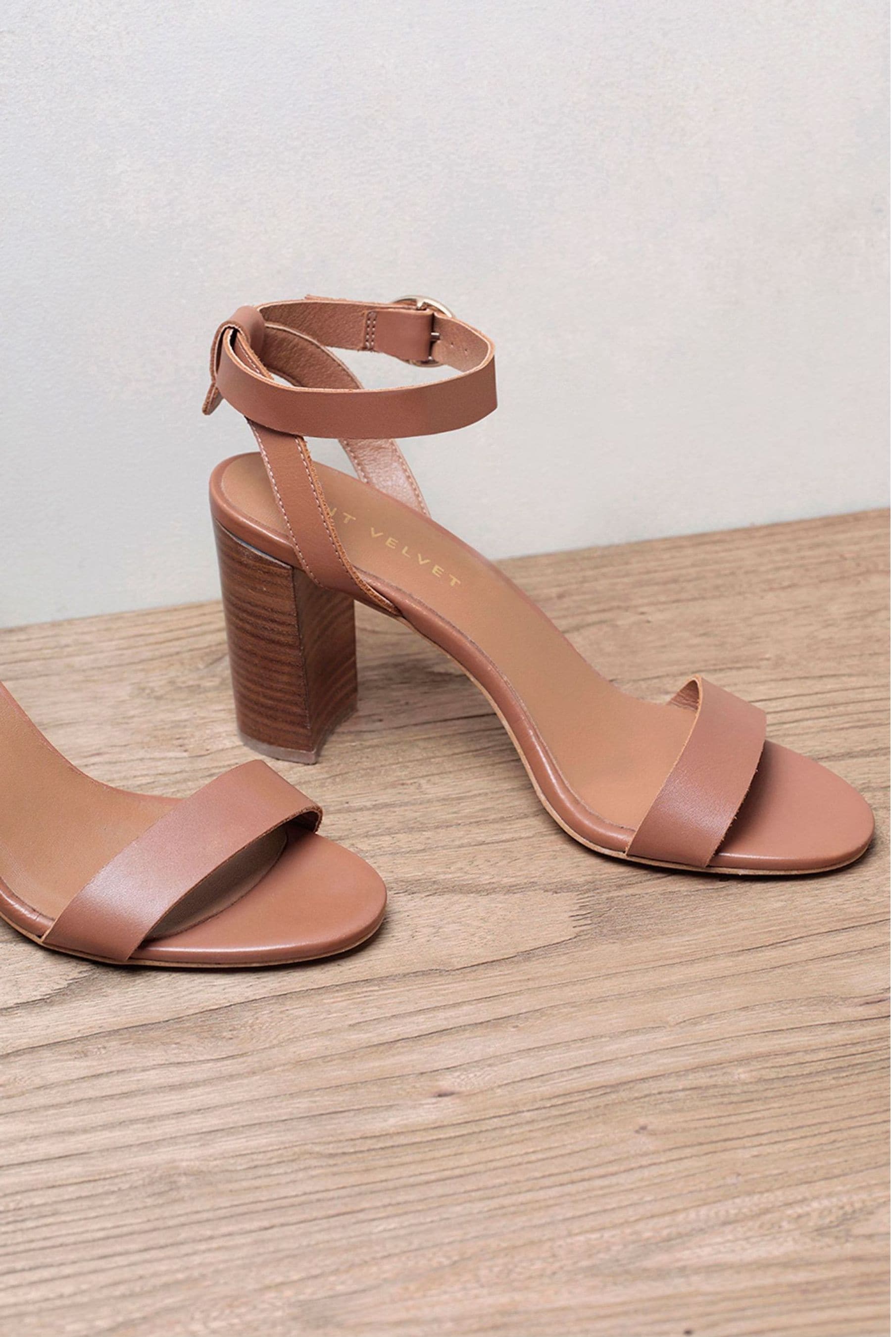 Buy Mint Velvet Brown Tansy Tan Strappy Heels from Next Luxembourg