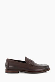 Dune London Brown Samson Penny Loafers - Image 1 of 6