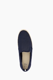 Dune London Blue Fisherr Mesh Espadrilles - Image 7 of 7