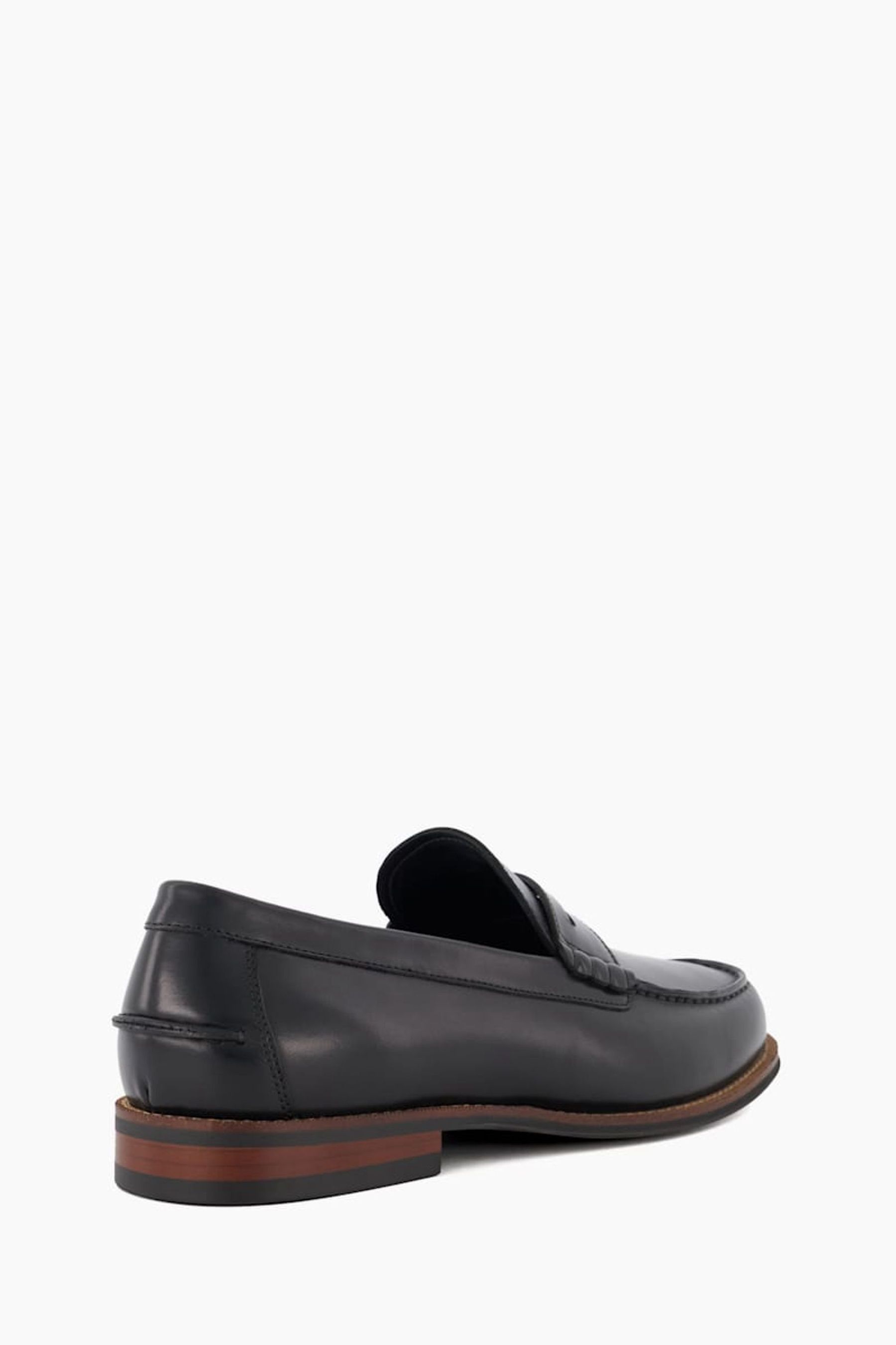 Buy Dune London Black Chrome Samson Penny Loafers from Next Canada