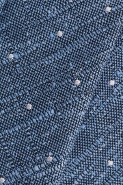 Reiss Airforce Blue Levanzo Silk Textured Polka Dot Tie - Image 5 of 5