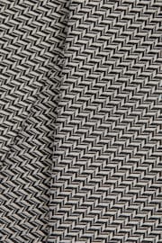 Reiss Steel Grey Sicily Silk Blend Geometric Tie - Image 5 of 5