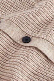 Neutral Knitted Ribbed Cardigan (3-16yrs) - Image 3 of 3