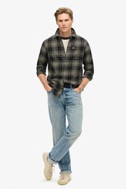 Superdry Black Organic Cotton Lumberjack Check Shirt - Image 2 of 3