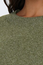ONLY Green Round Neck Knitted Jumper - Image 4 of 5