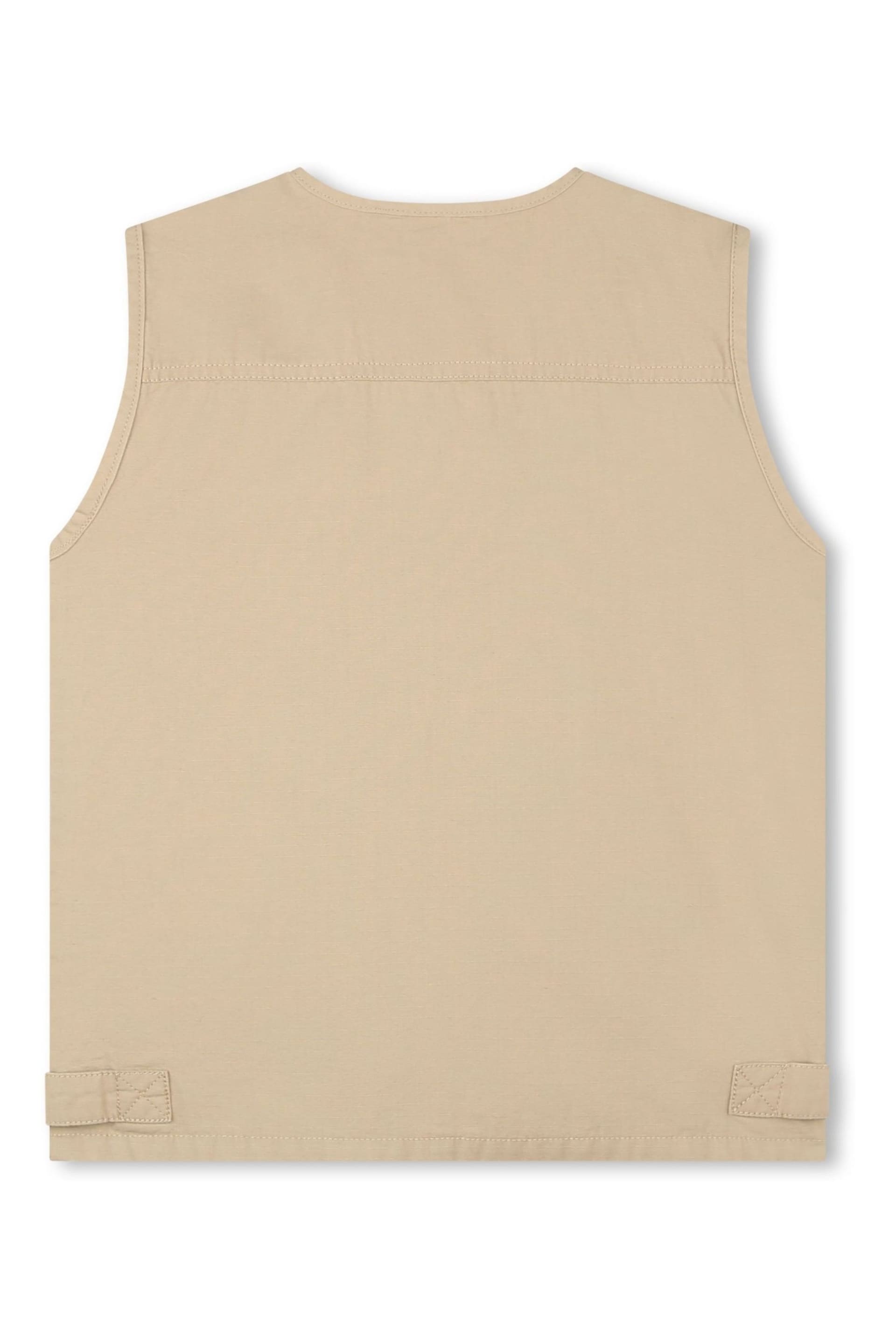 Timberland Natural Utility Cargo Gilet With Pockets - Image 3 of 4