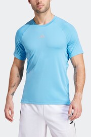adidas Blue Gym+Training T-Shirt - Image 1 of 6