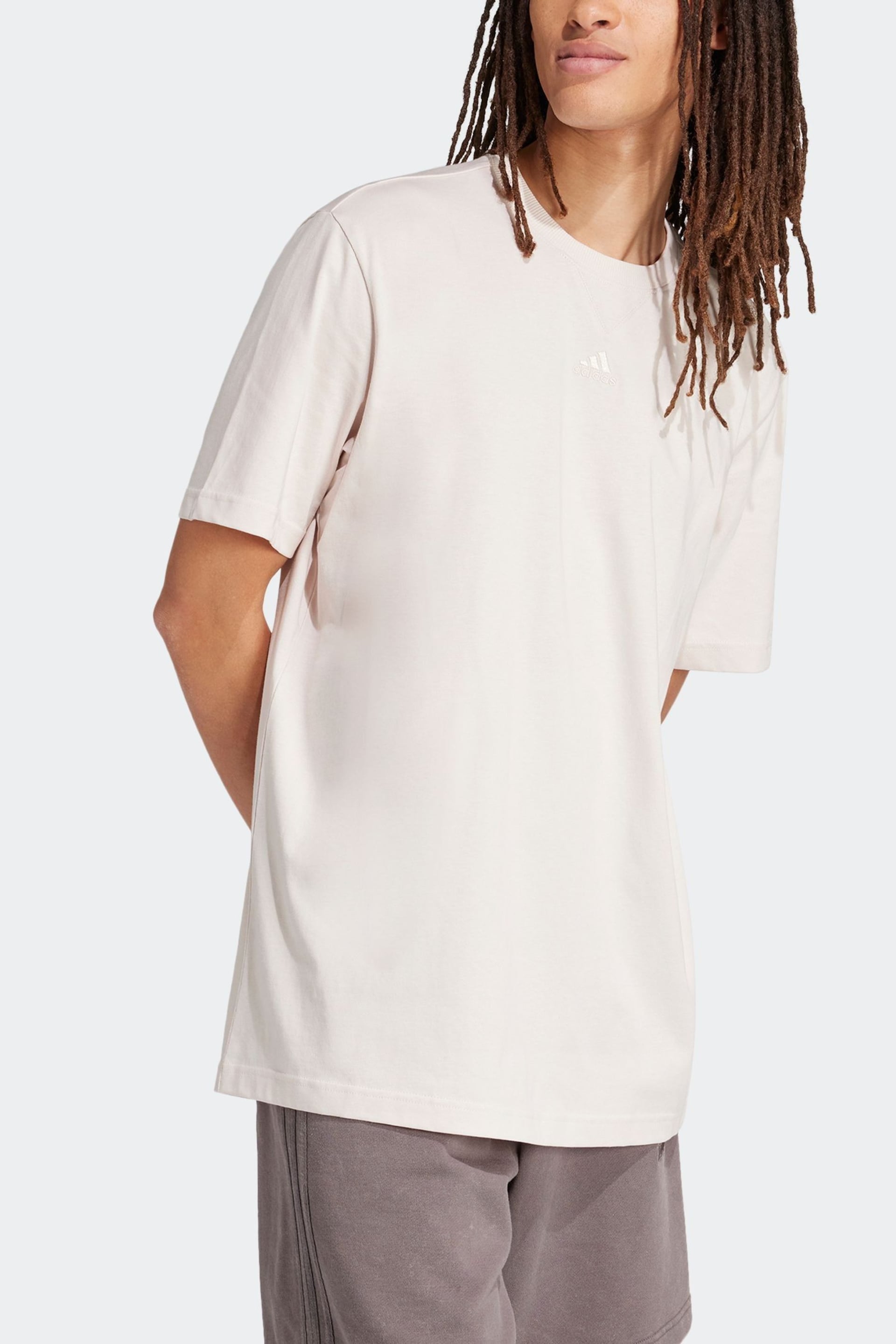 adidas Cream Sportswear ALL SZN T-Shirt - Image 4 of 7