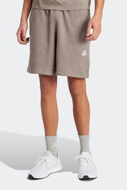 adidas Pink Sportswear Seasonal Essentials Mélange Shorts - Image 2 of 7