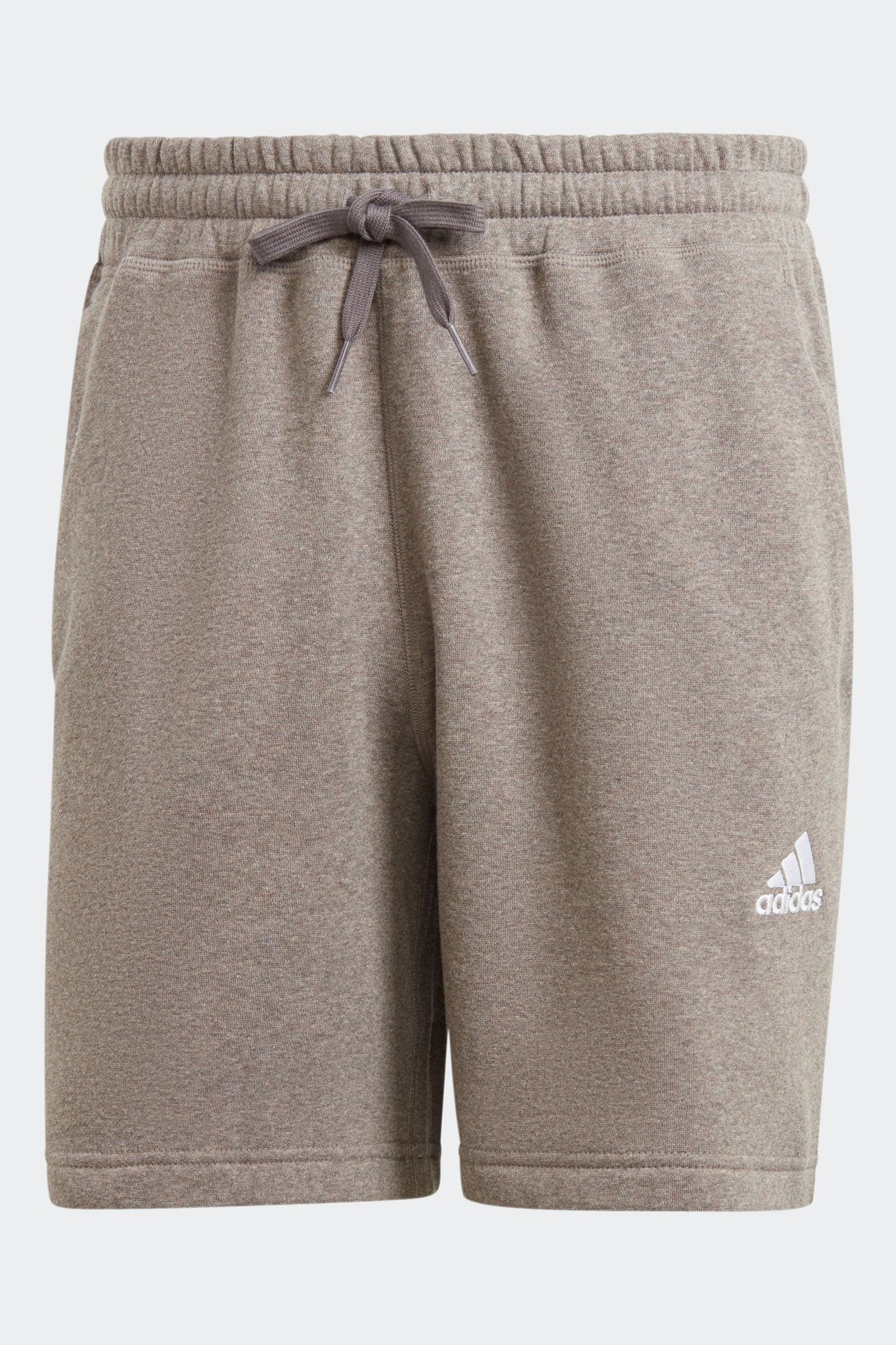 adidas Pink Sportswear Seasonal Essentials Mélange Shorts - Image 7 of 7