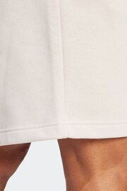 adidas Cream Sportswear All Szn Fleece Shorts - Image 5 of 6