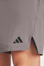 adidas Brown Designed for Training Workout Shorts - Image 4 of 6