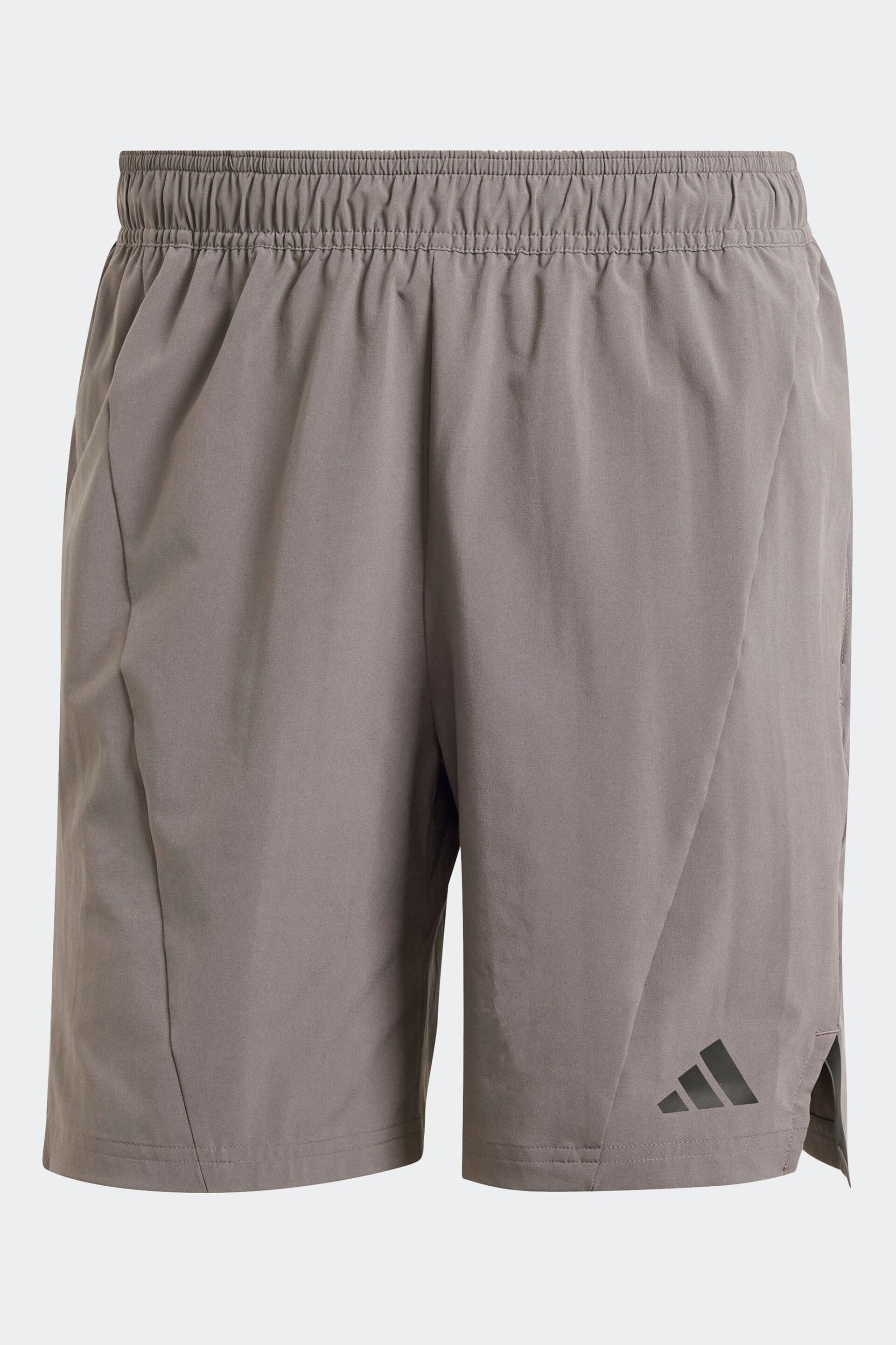 adidas Brown Designed for Training Workout Shorts - Image 5 of 6