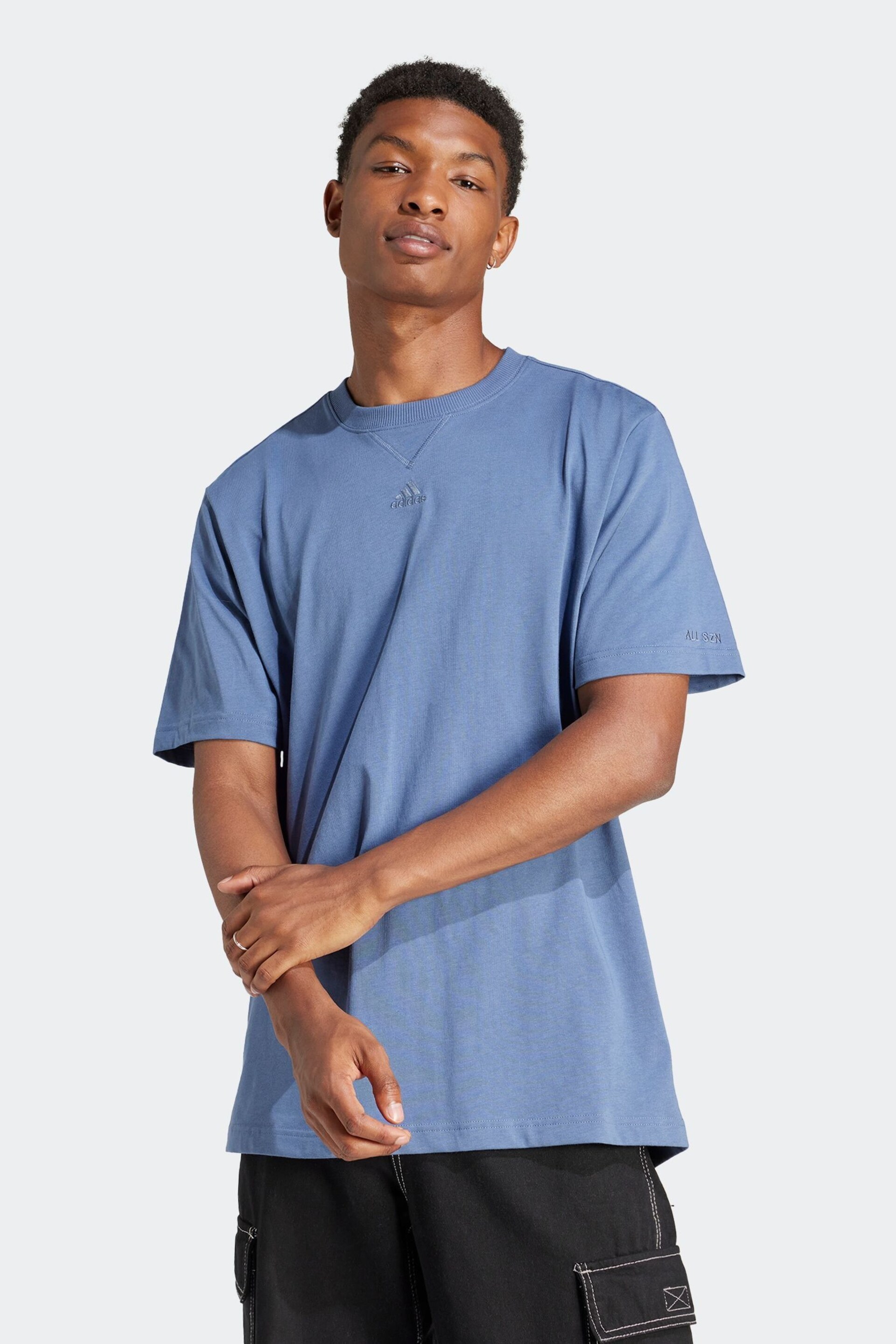 adidas Blue Sportswear ALL SZN T-Shirt - Image 1 of 7