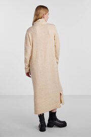 PIECES Cream Roll Neck Knitted Midi Jumper Dress - Image 2 of 5