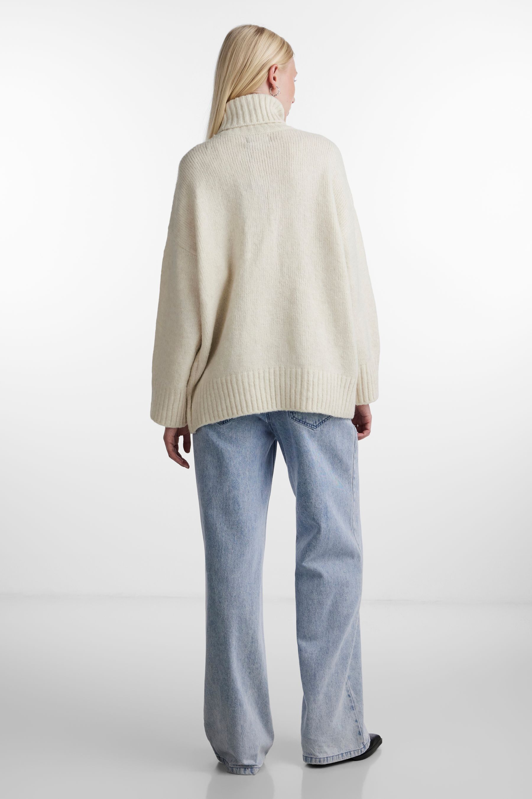 Cream longline jumper store