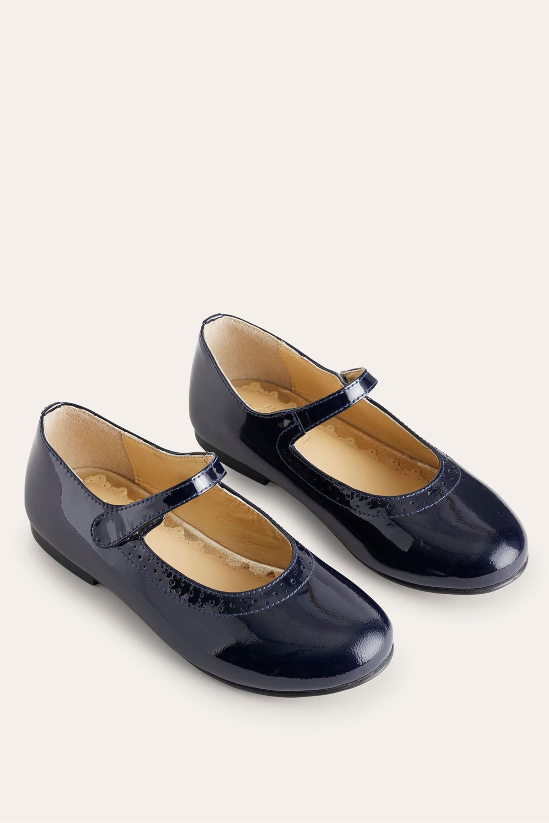 Boden Blue Leather Mary Janes Shoes - Image 2 of 3