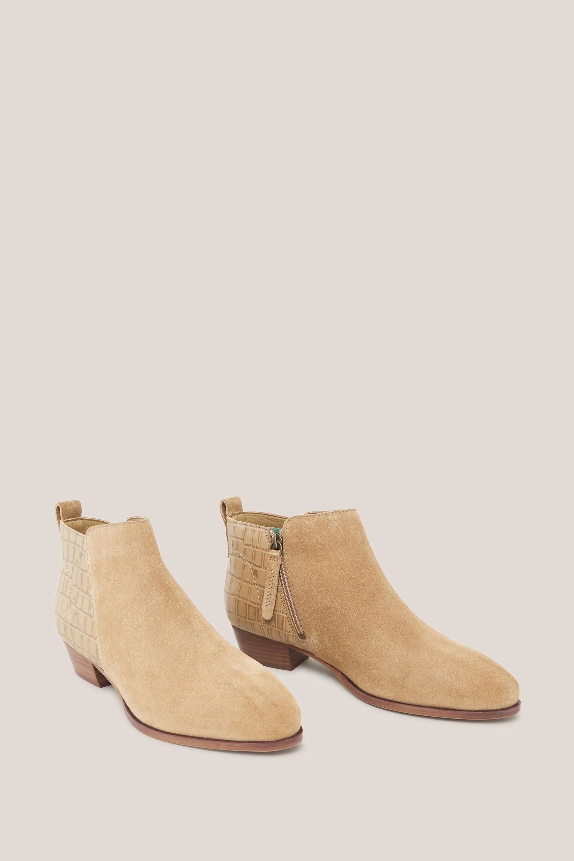 White Stuff Natural Willow Leather Ankle Boots - Image 2 of 3
