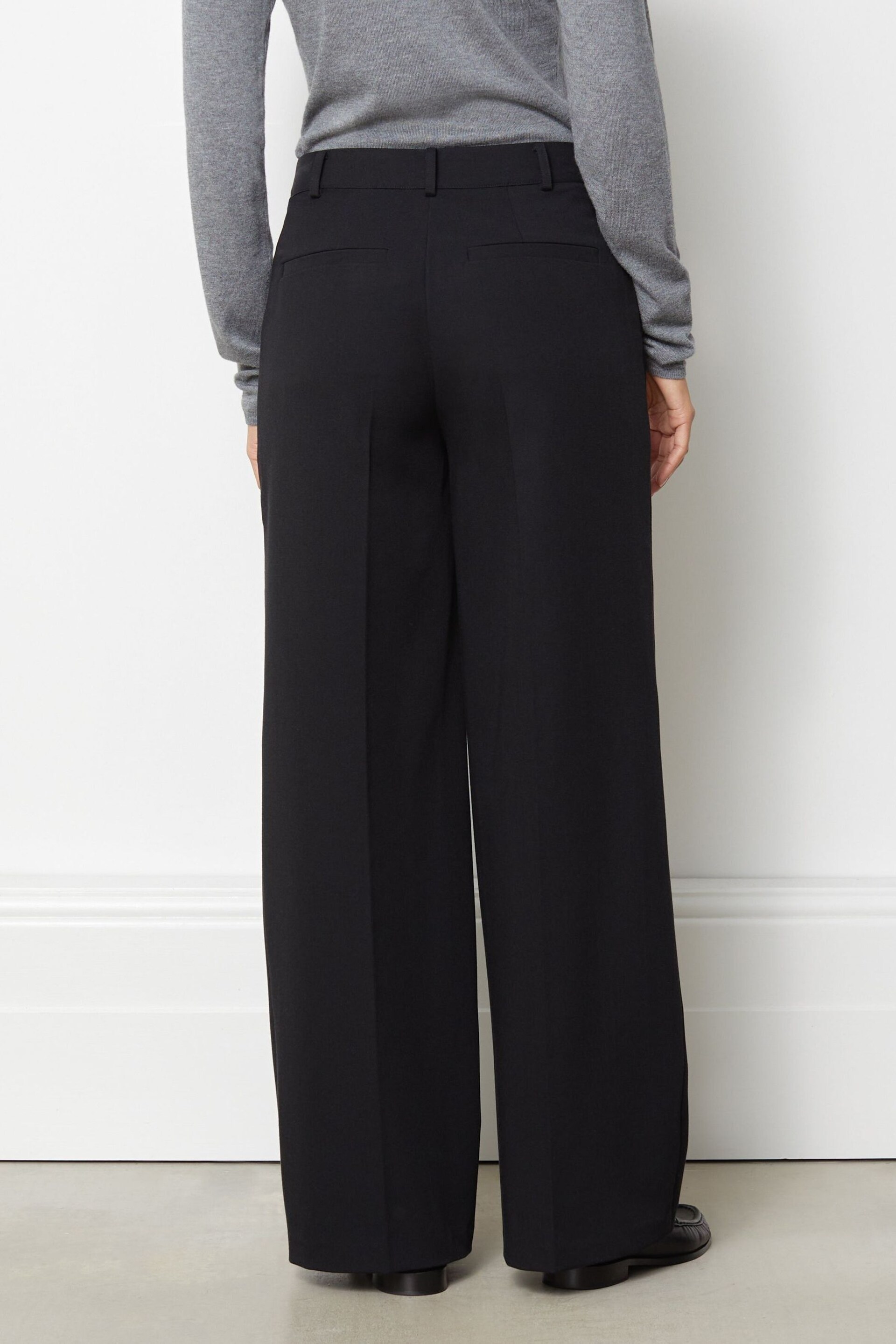 Albaray Wide Leg Black Trousers - Image 2 of 4