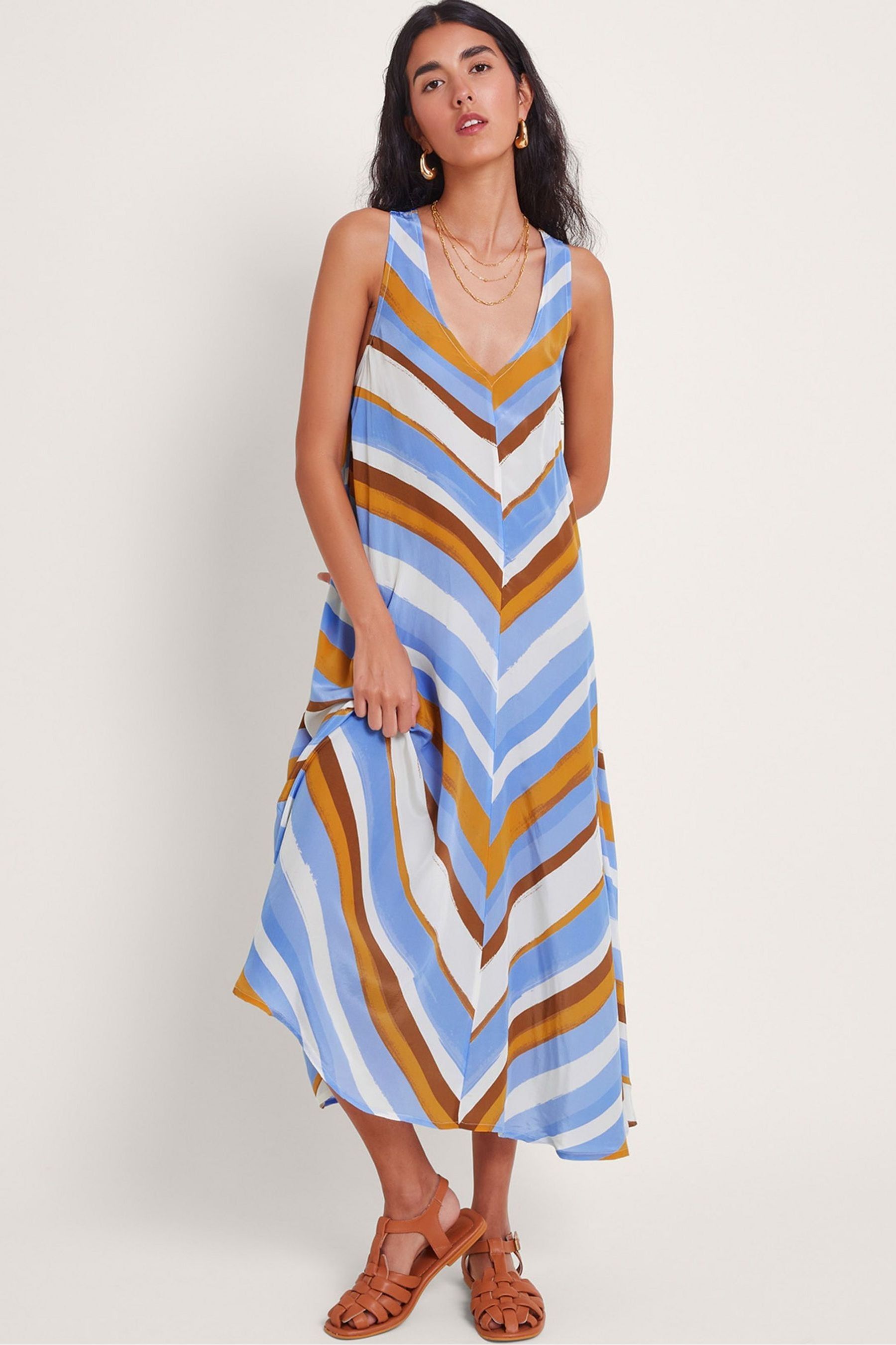 Bold stripe dress cheap