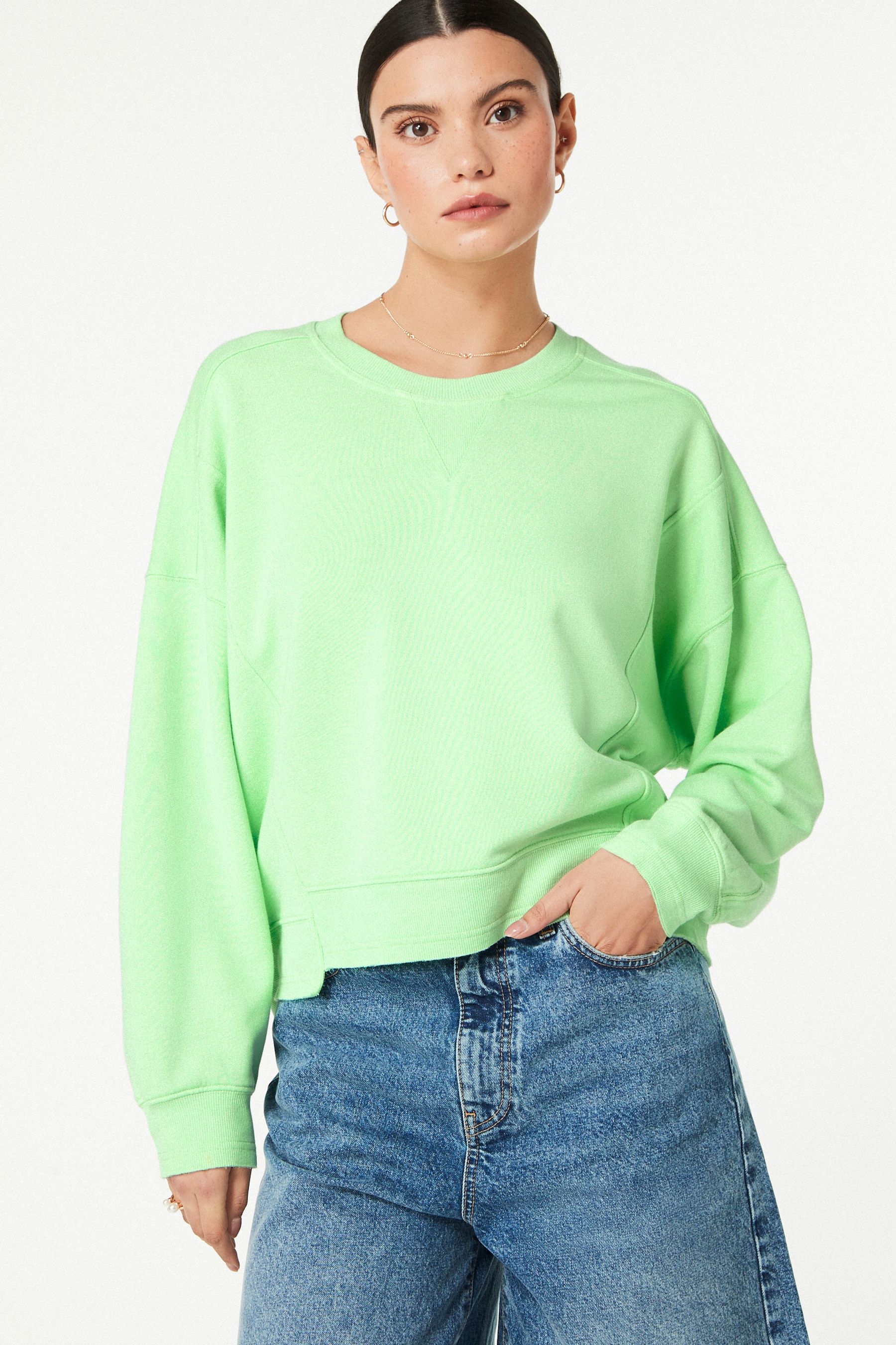 Apple green sweatshirt cheap