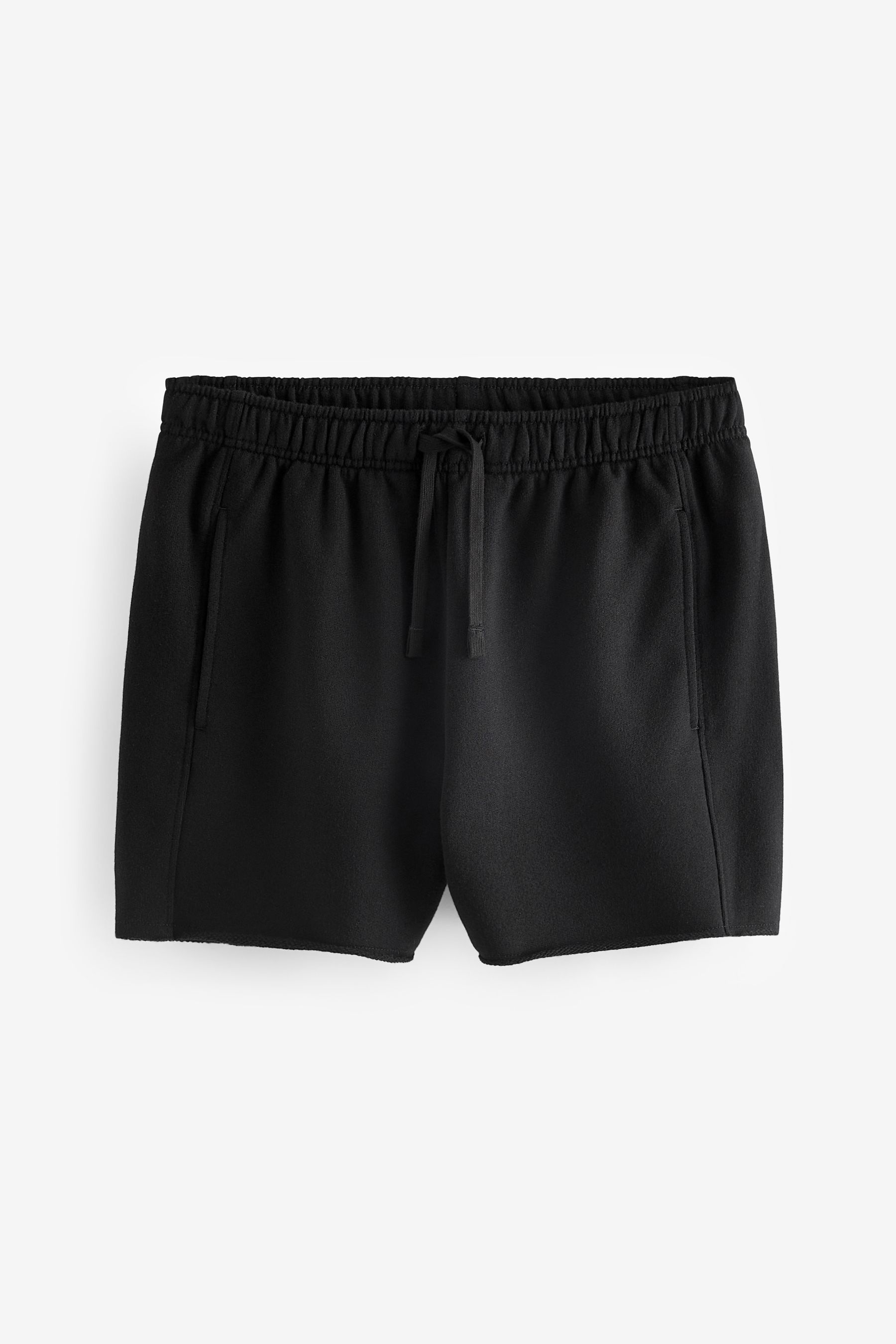 Buy Black Raw Edge Washed Jersey Shorts from the Next UK online shop