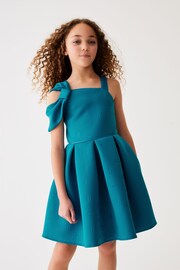 Baker by Ted Baker Bow Shoulder Embossed Scuba Dress - Image 1 of 9