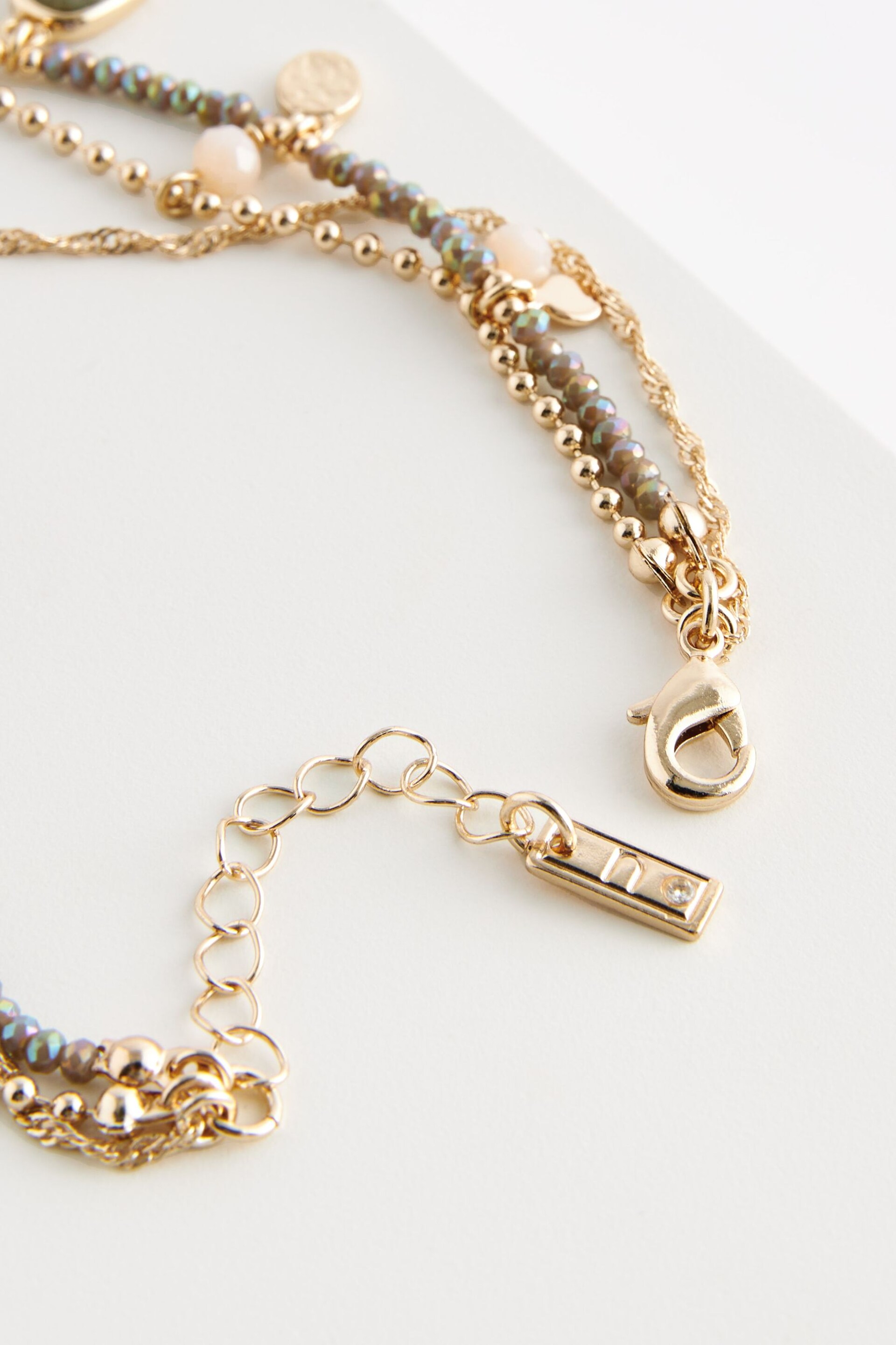 Gold Tone Charm Layered Bracelet - Image 3 of 3