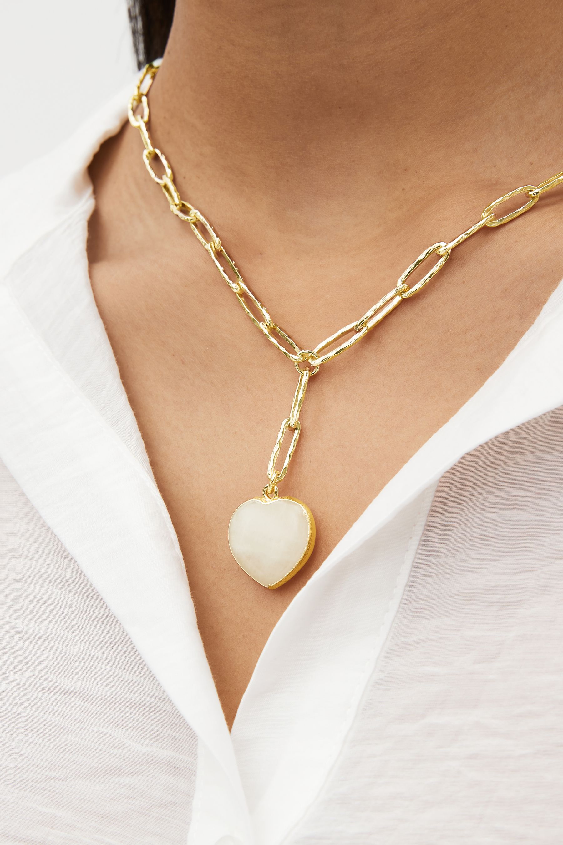Chunky semi precious stone necklaces deals