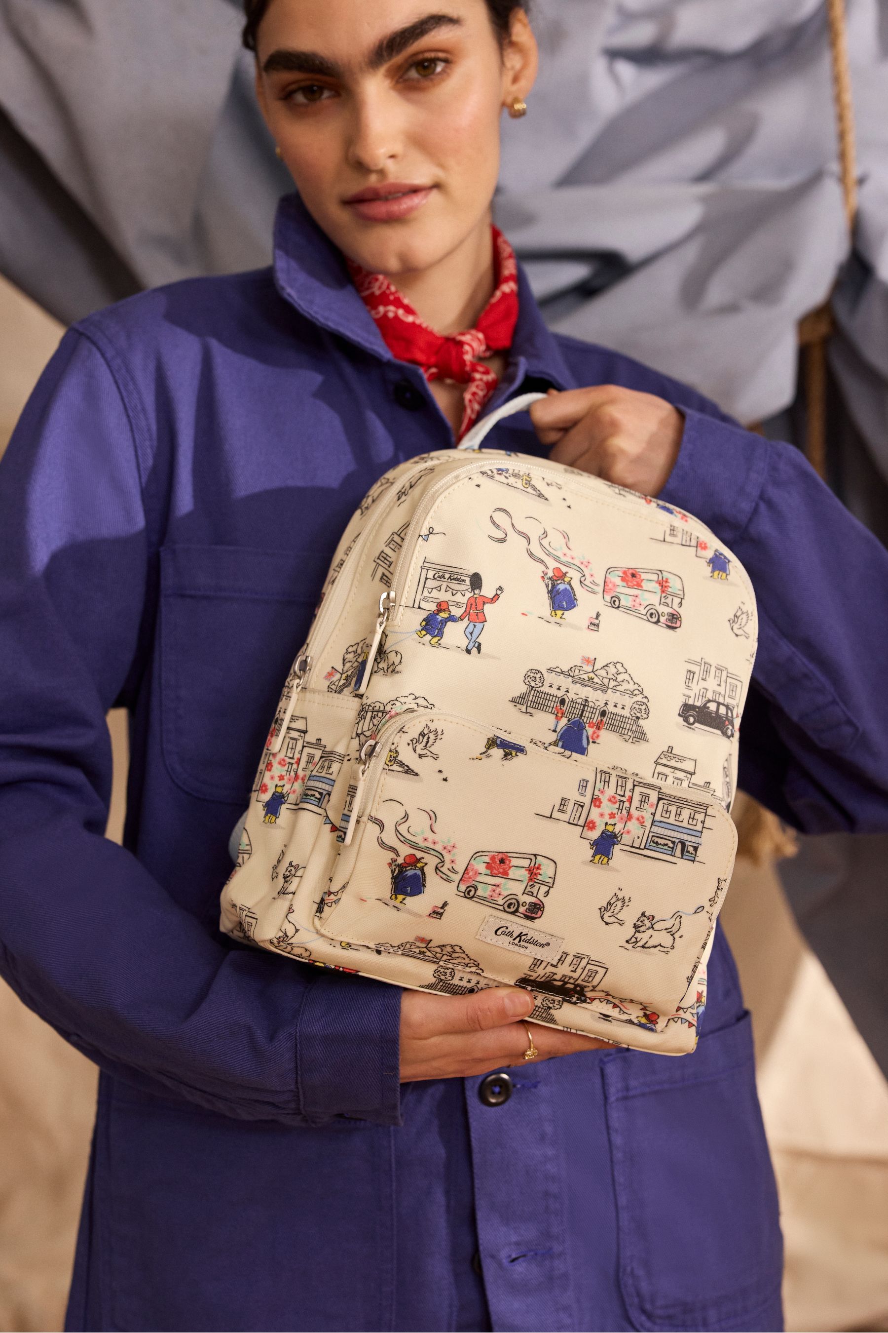 Buy Cath Kidston Ecru Paddington Goes To Town Utilty Style Backpack from Next Singapore