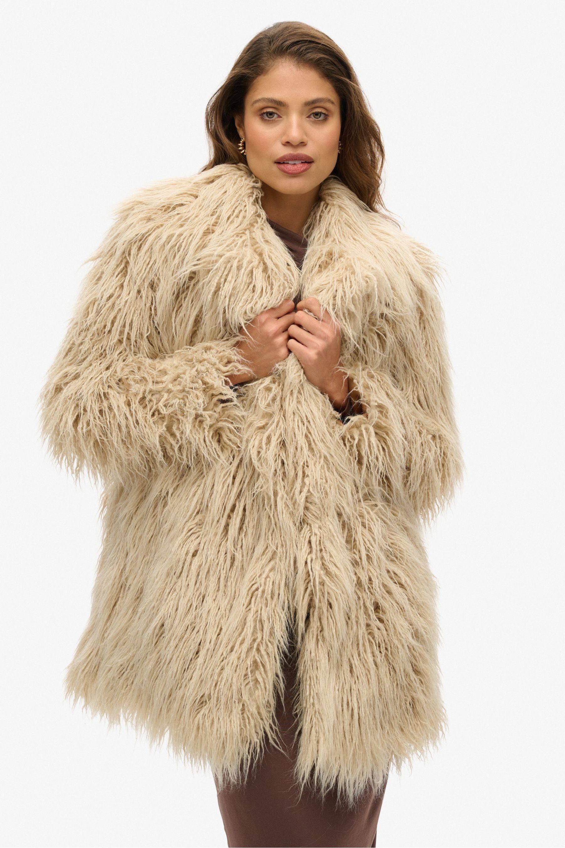 Superdry fur coat 2025