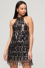 Superdry Silver Halter A-Line Dress - Image 5 of 8