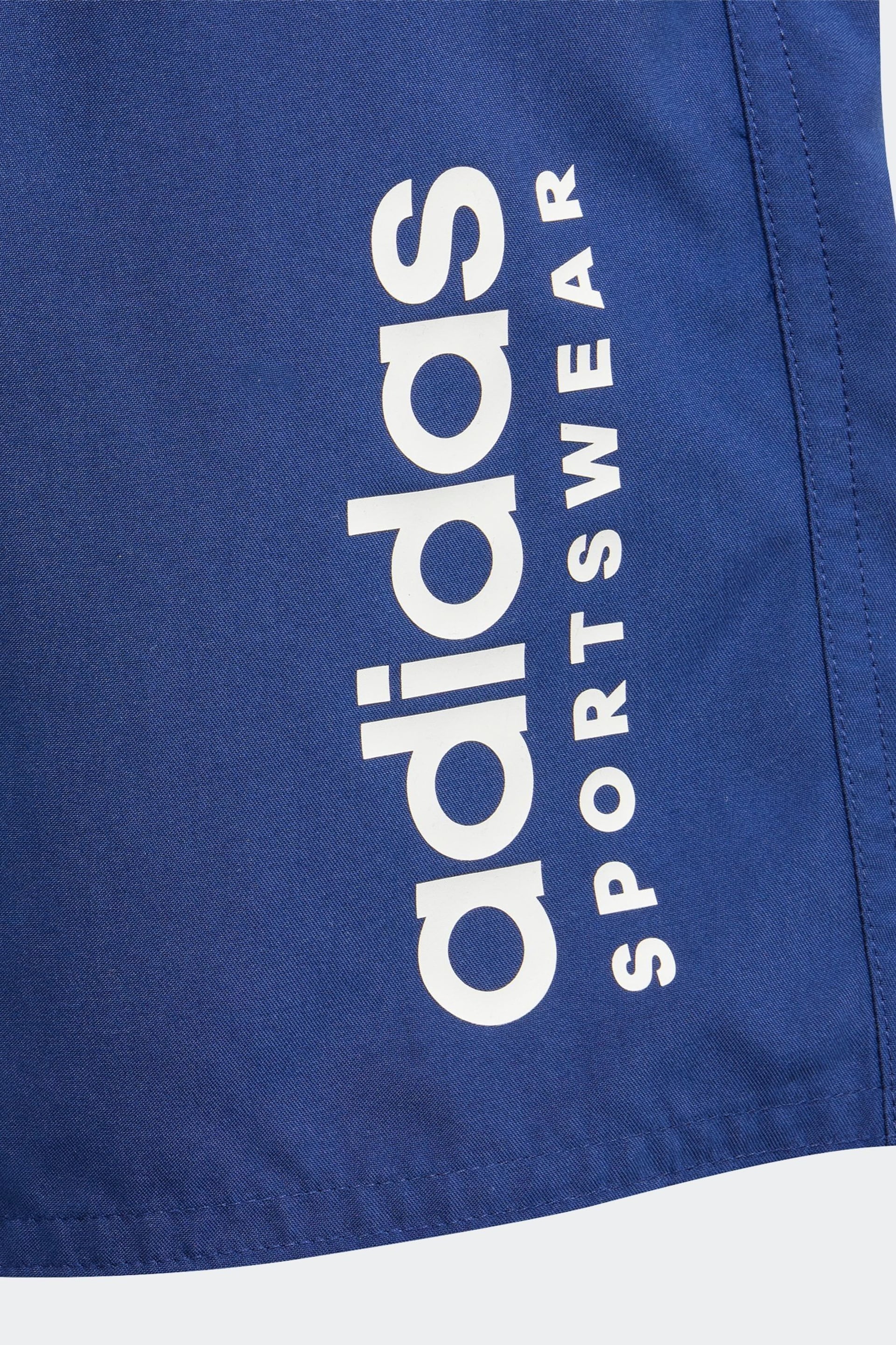 adidas Blue Essential Shorts - Image 4 of 5