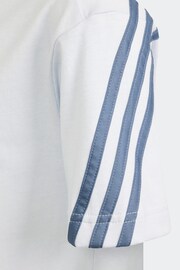 adidas White Chrome Sportswear Future Icons 3-Stripes T-Shirt - Image 4 of 5