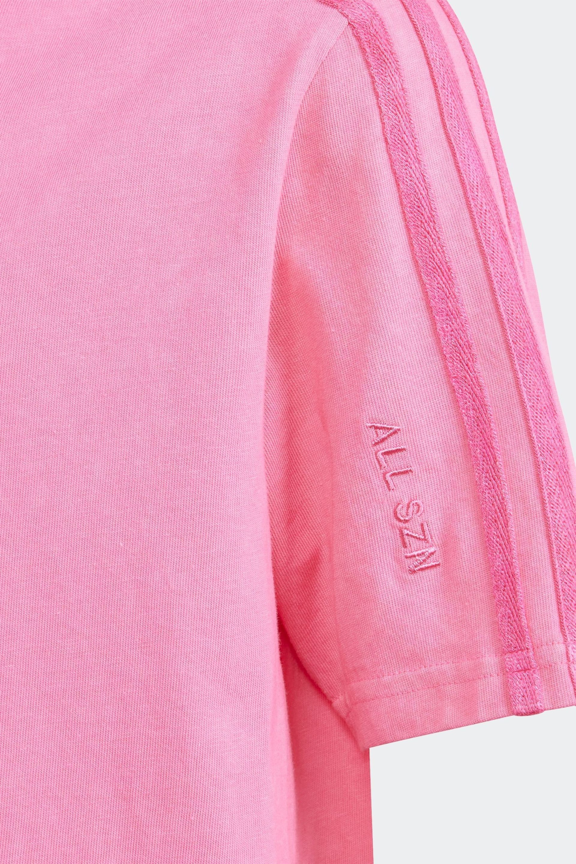 adidas Pink Kids Sportswear All Szn Washed T-Shirt - Image 4 of 5