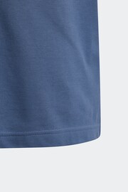 adidas Blue Sportswear Future Icons Logo Piqué T-Shirt - Image 4 of 4