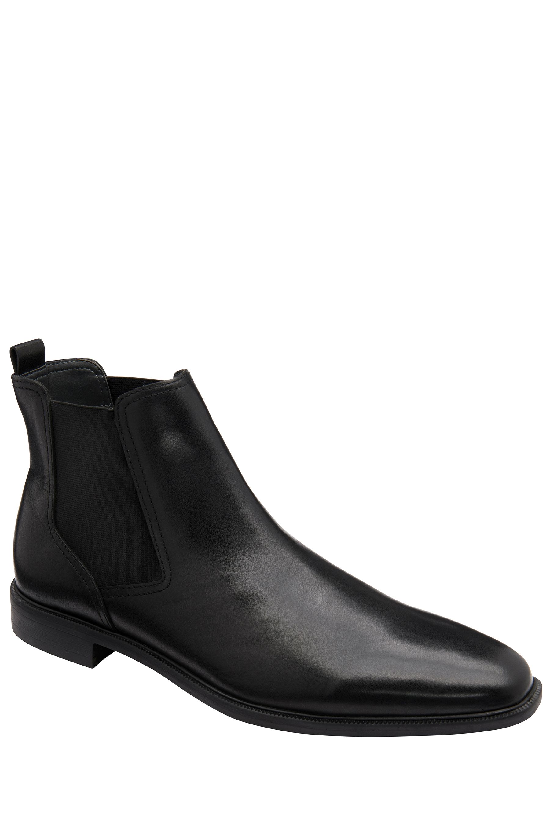 Buy Frank Wright Black Mens Leather Chelsea Boots from Next Denmark