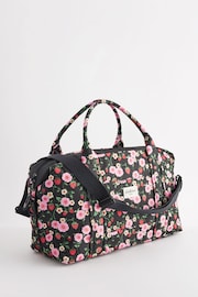 Cath Kidston Black Floral Print Travel Holdall Bag - Image 3 of 9