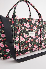 Cath Kidston Black Floral Print Travel Holdall Bag - Image 5 of 9