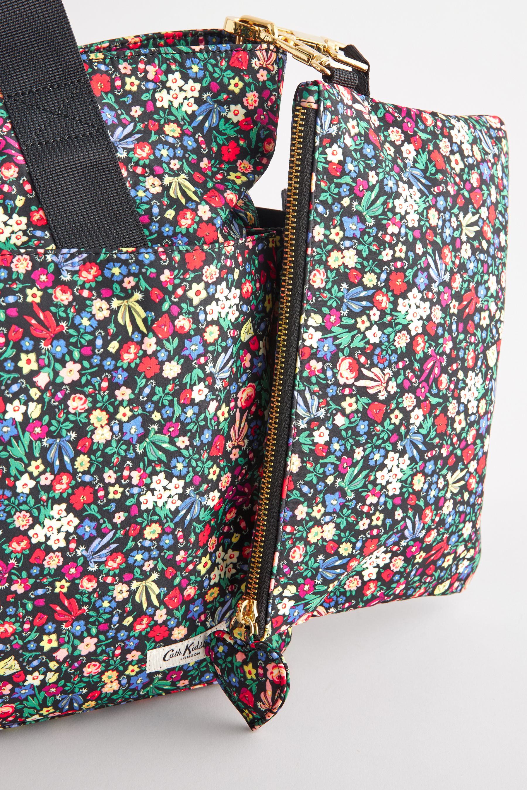 Buy Cath Kidston Black Ditsy Floral Nappy Bag from Next Ireland