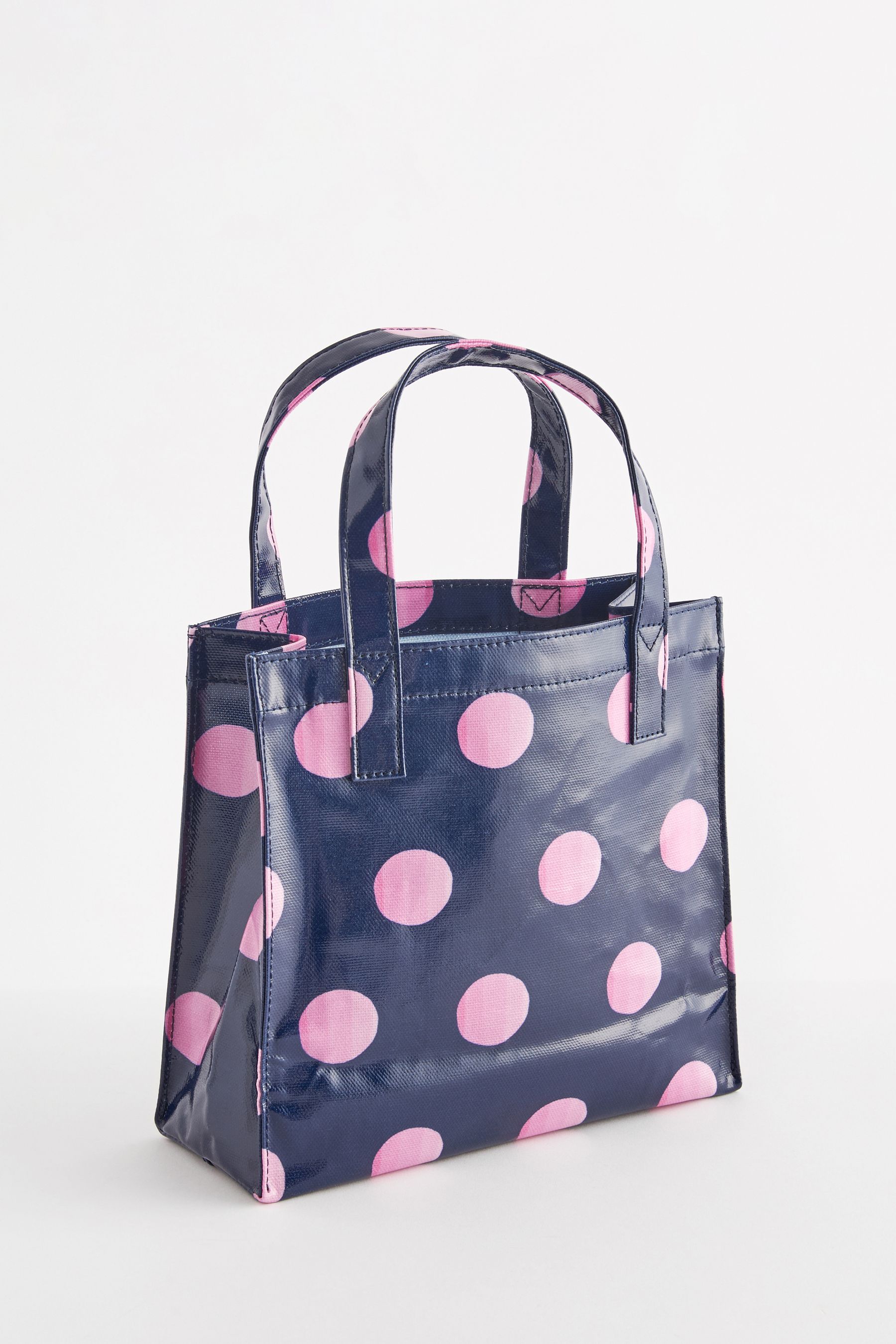 Buy Cath Kidston Navy Spot 100 Cotton Small Coated Bookbag from the Next UK online shop