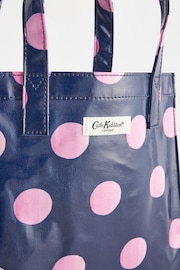 Cath Kidston Navy Spot Small Coated Bookbag - Image 3 of 5