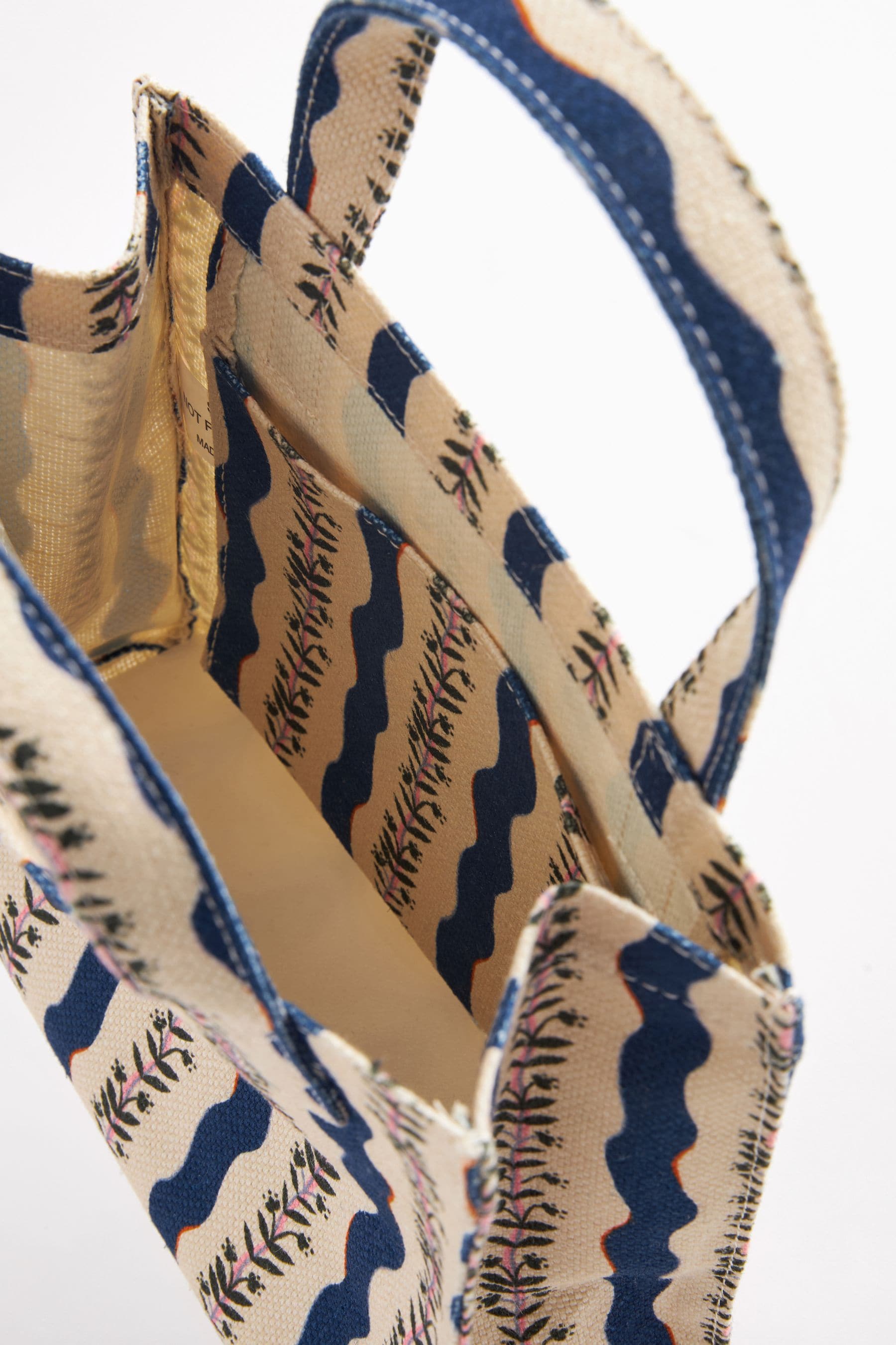 Buy Cath Kidston Black White Stripe Small Jute Book Bag from Next Singapore