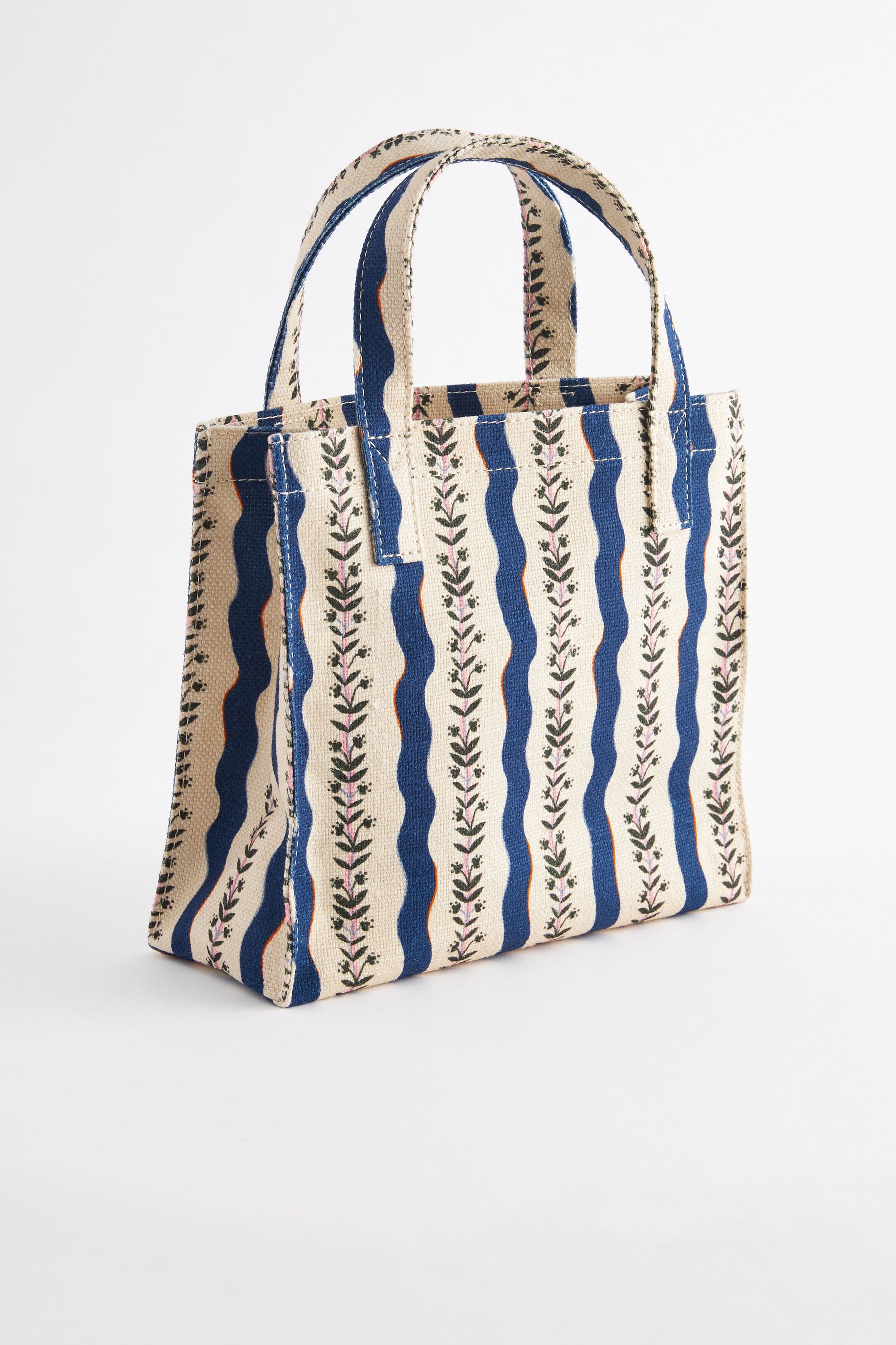 Buy Cath Kidston Black White Stripe Small Jute Book Bag from Next Luxembourg