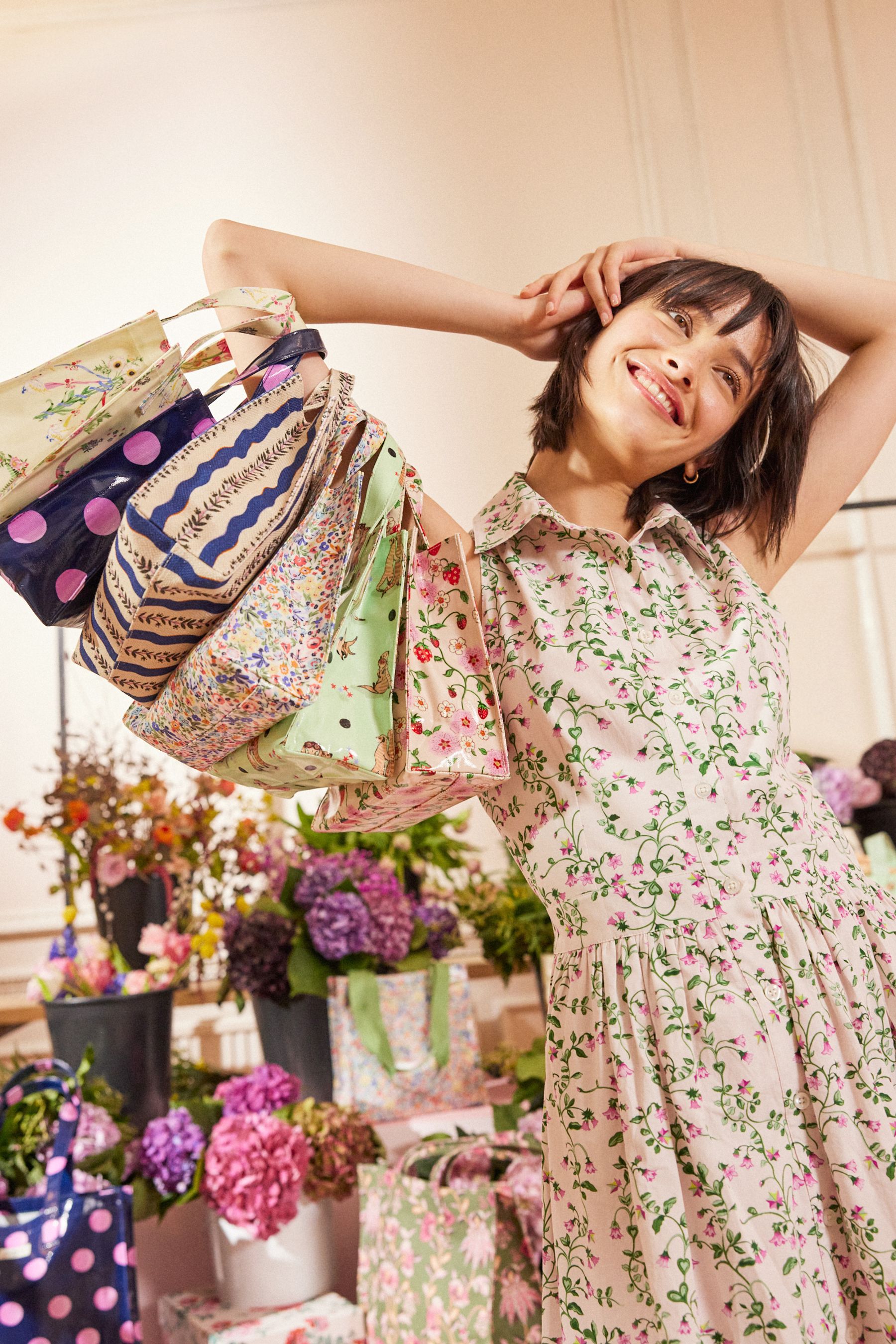 Flower bookbag cheap