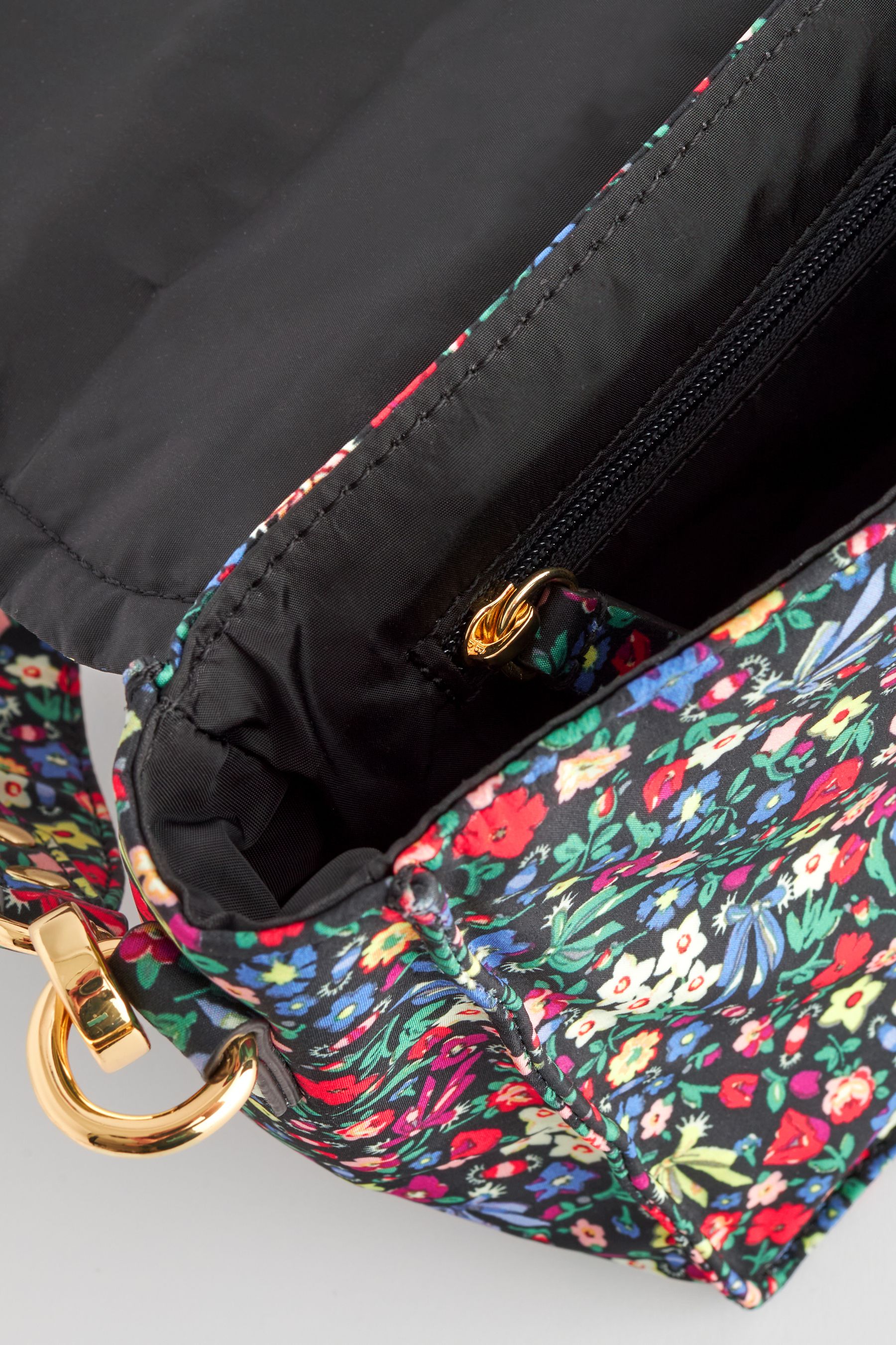 Cath Kidston Black Ditsy Floral Cross Body Bag onesize Womens