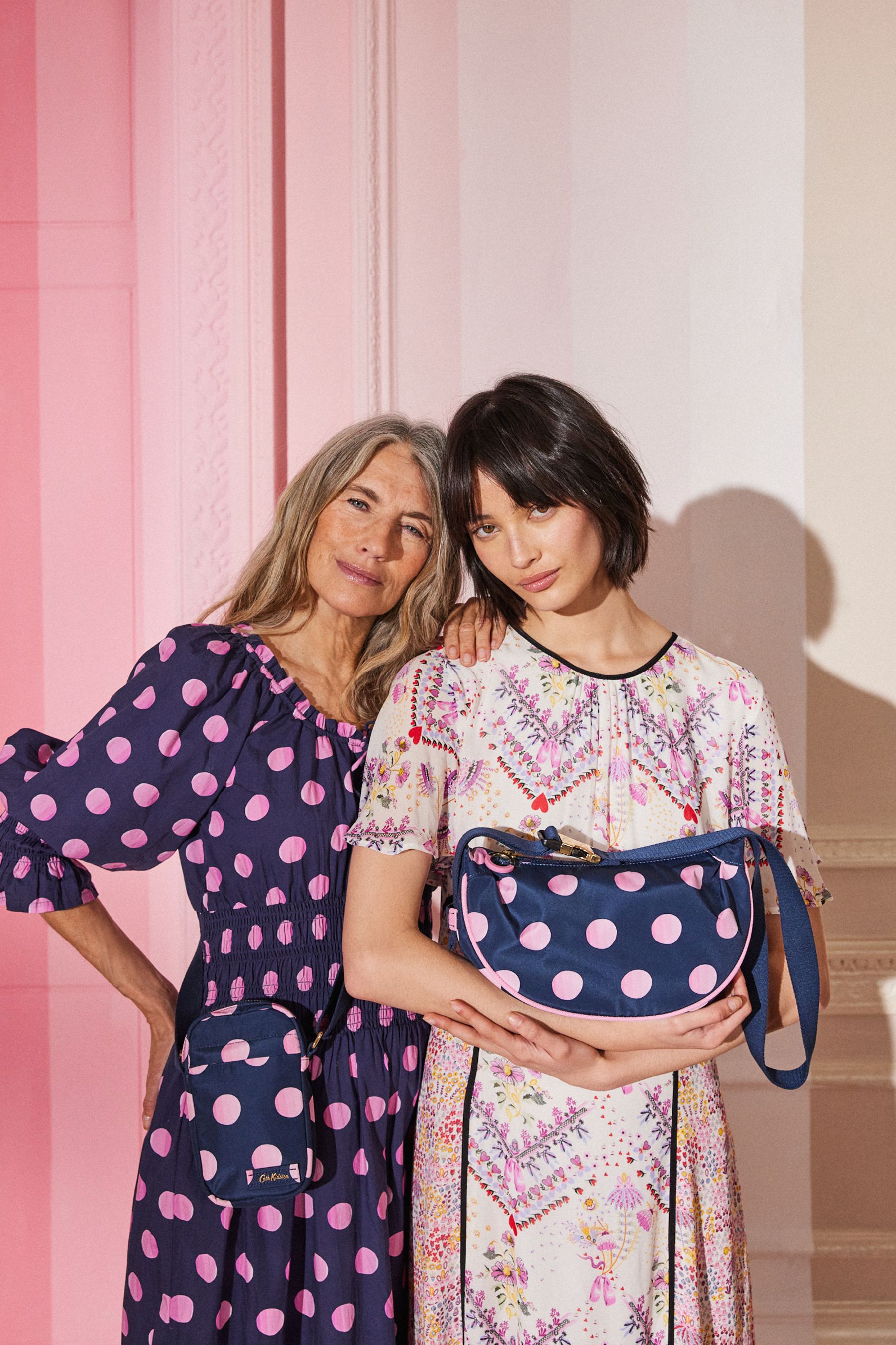 Cath kidston navy spot bag hot sale