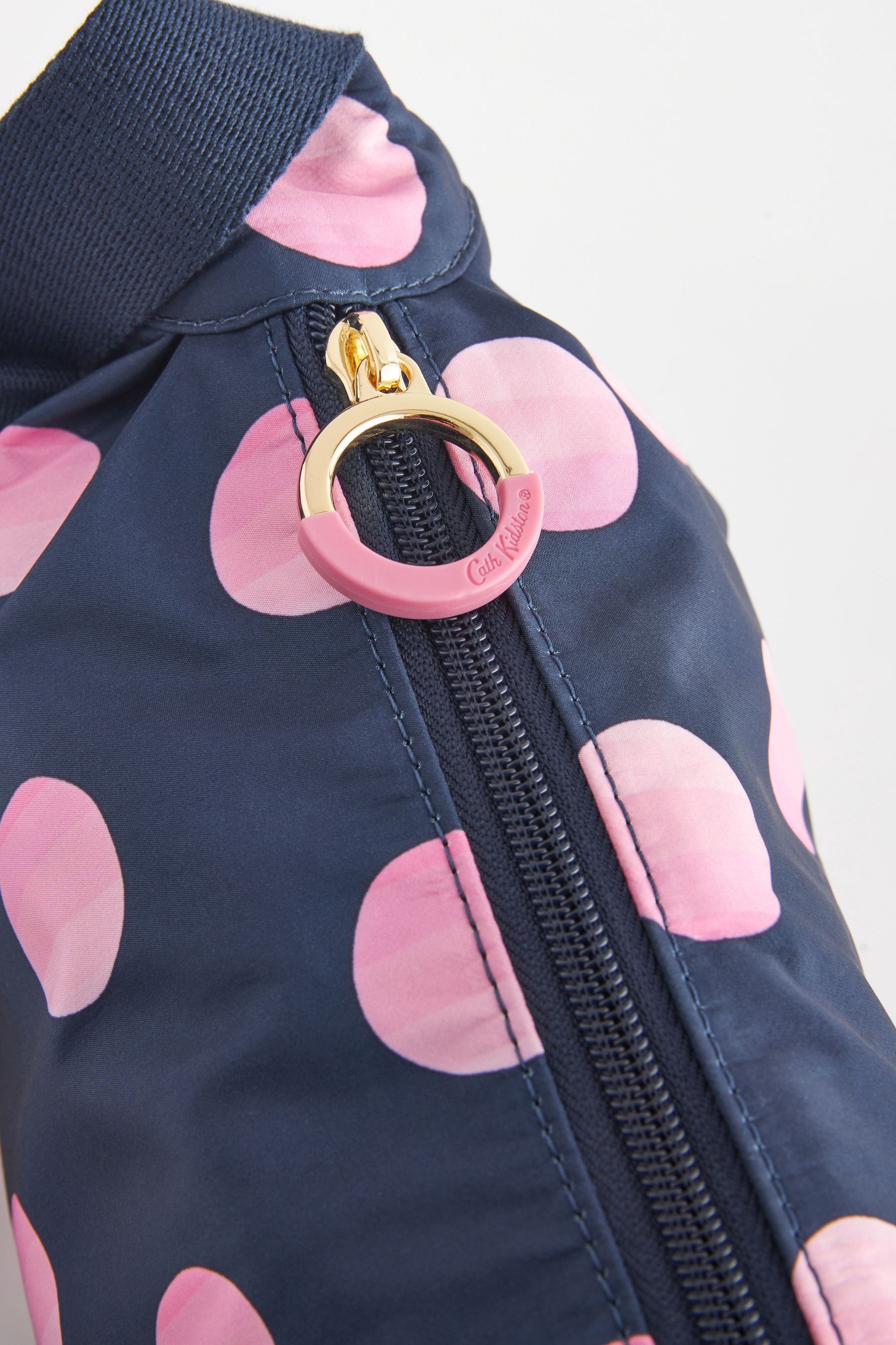 Cath Kidston Navy Blue Spot Round Mini Shoulder Bag