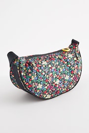 Cath Kidston Black Ditsy Floral Round Mini Shoulder Bag - Image 2 of 6